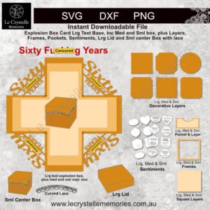 Explosion Box Sixty F Years SVG