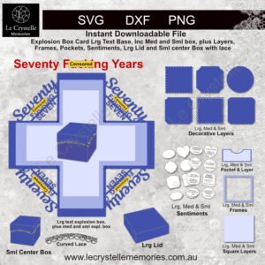 Explosion Box Seventy F Years SVG