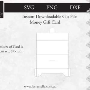 Alternative view of Cardmaking Money Card SVG