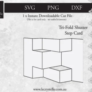 Alternative view of Cardmaking Shutter Card SVG