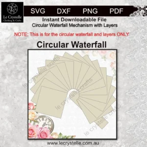 Cardmaking Circular Waterfall Mechanism SVG