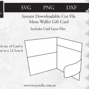 Alternative view of Cardmaking Mans Wallet Gift Card SVG