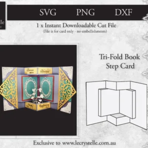 Cardmaking Book Step Card SVG