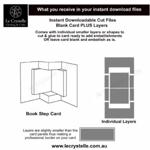 Alternative view of Cardmaking Book Step Card SVG