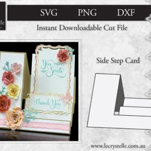 Cardmaking Side Step Card SVG