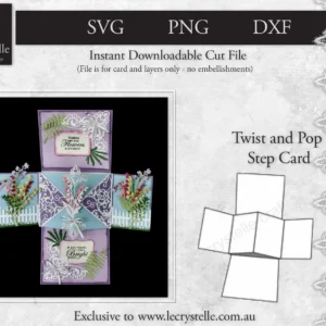 Cardmaking Twist and Pop Card SVG