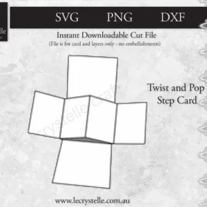 Alternative view of Cardmaking Twist and Pop Card SVG