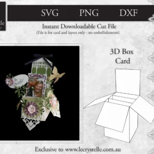 Cardmaking 3D Box Card SVG