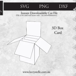 Alternative view of Cardmaking 3D Box Card SVG