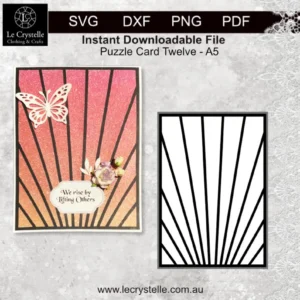Cardmaking Puzzle Card 12 SVG