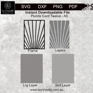 Alternative view of Cardmaking Puzzle Card 12 SVG