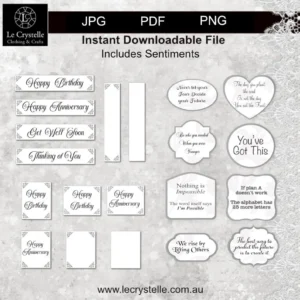 Alternative view of Cardmaking Puzzle Card 11 SVG