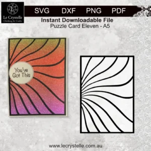 Cardmaking Puzzle Card 11 SVG