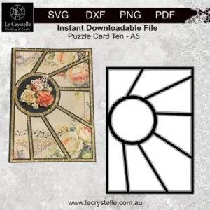 Cardmaking Puzzle Card 10 SVG