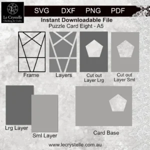 Alternative view of Cardmaking Puzzle Card 8 SVG