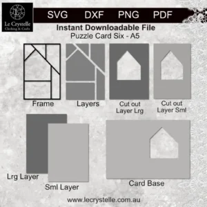 Alternative view of Cardmaking Puzzle Card 6 SVG