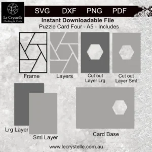 Alternative view of Cardmaking Puzzle Card 4 SVG