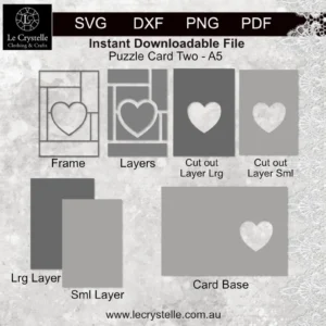 Alternative view of Cardmaking Puzzle Card 2 SVG