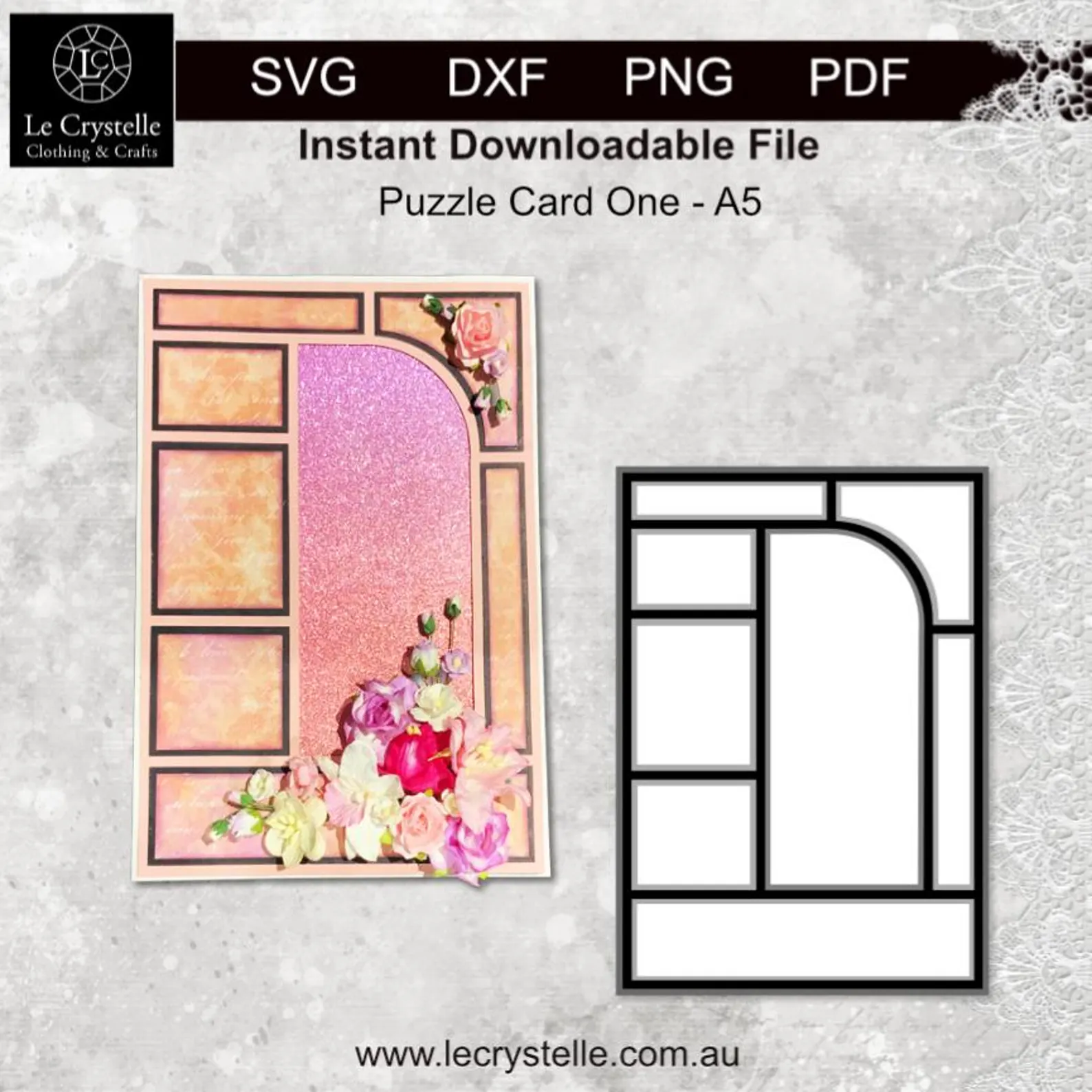 Cardmaking Puzzle Card 1 SVG