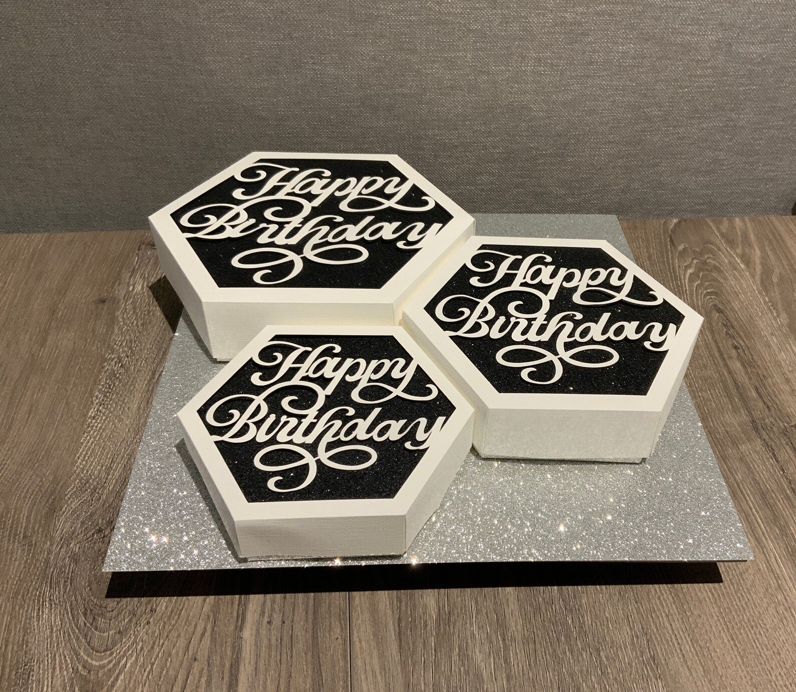 Happy Birthday Hexagon Box SVG - Image 9