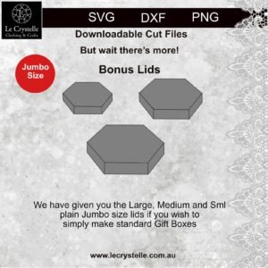 Alternative view of A Huge Congrats Hexagon Box SVG