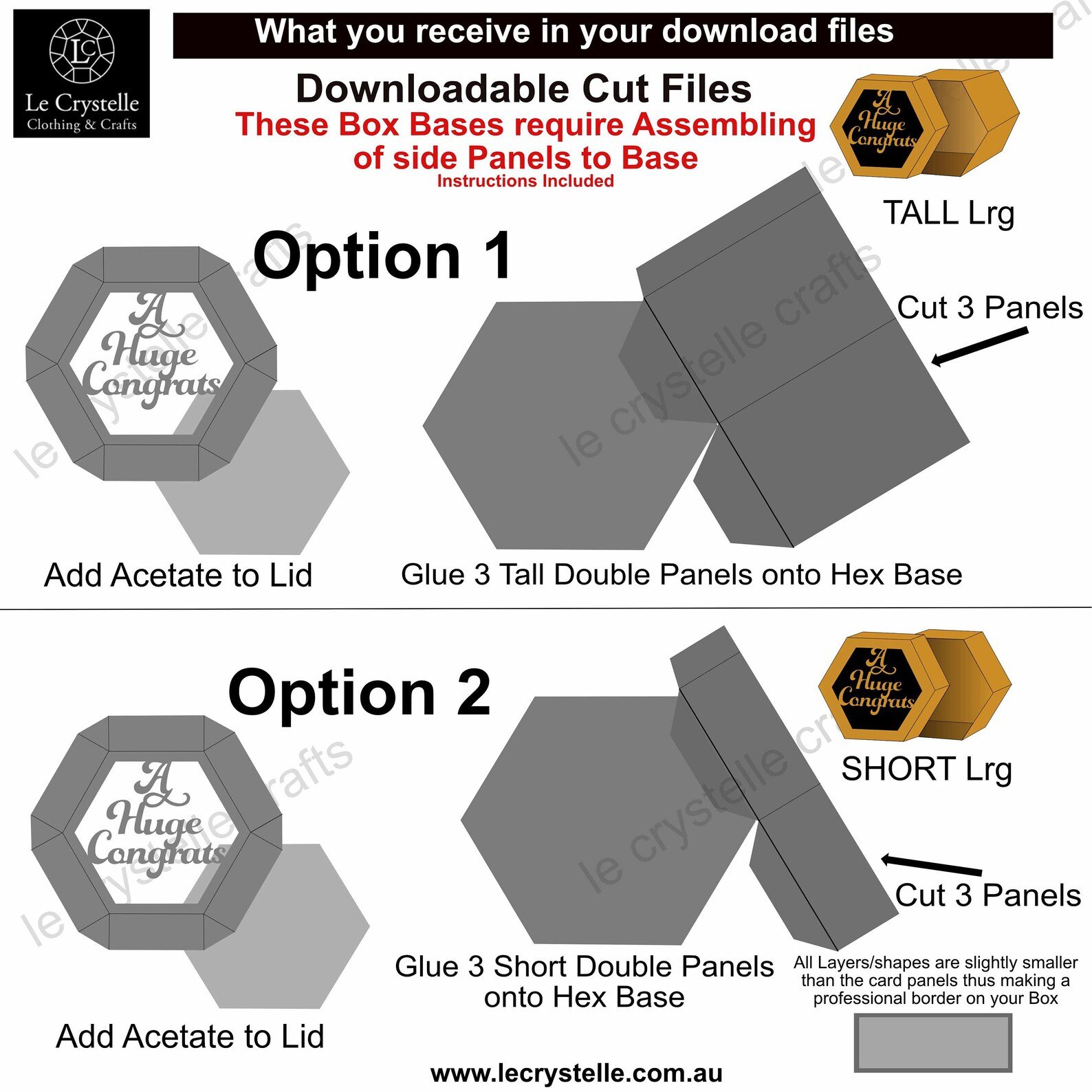 A Huge Congrats Hexagon Box SVG - Image 6