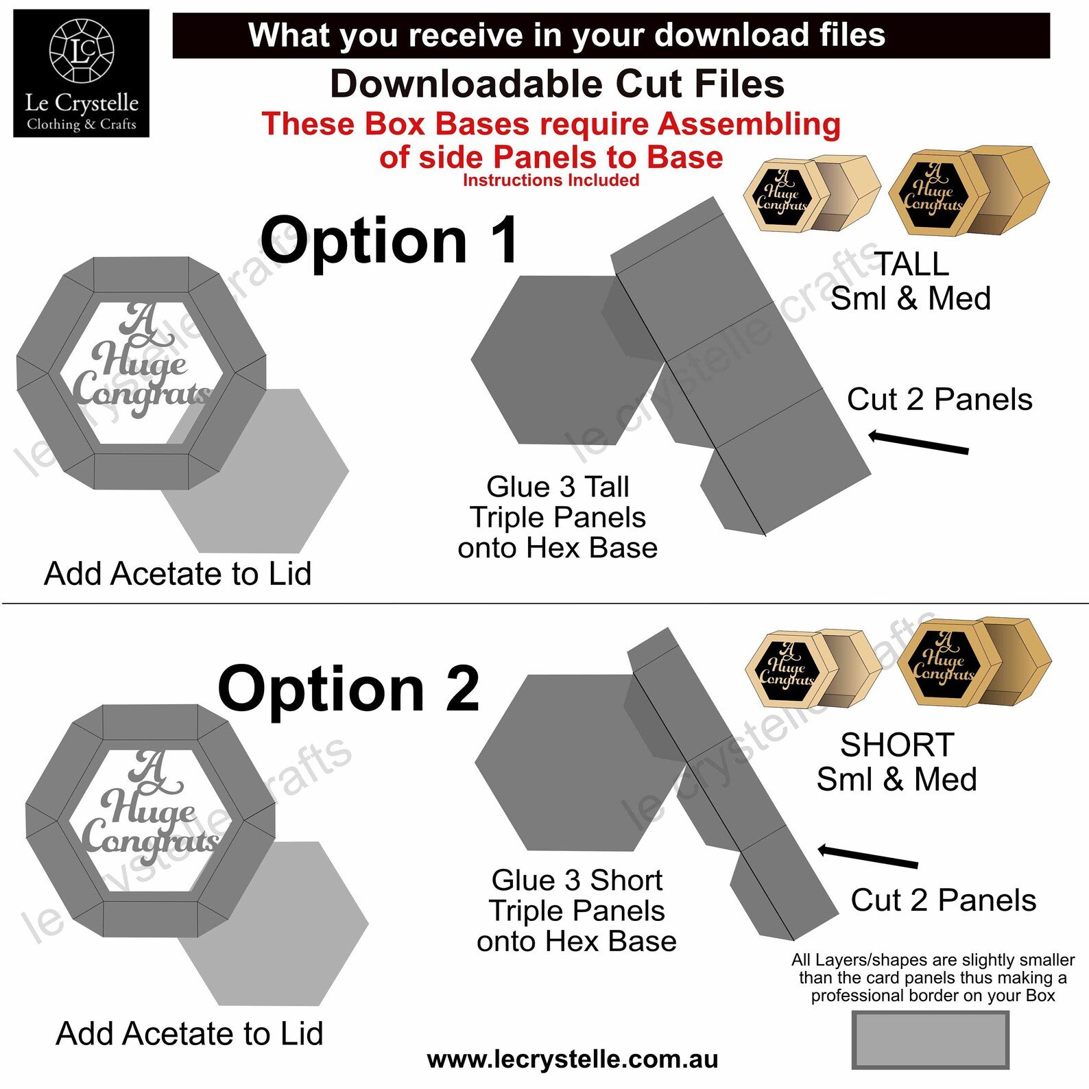 A Huge Congrats Hexagon Box SVG - Image 7