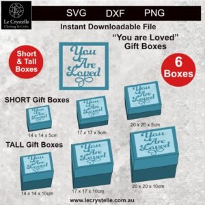 You are Loved Square Box SVG