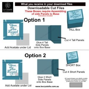 Alternative view of You are Loved Square Box SVG