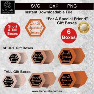Special Friend Hexagon Box SVG