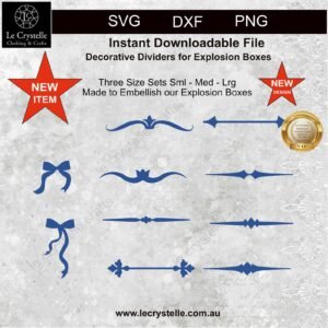Explosion Box Decorative Dividers SVG
