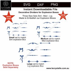 Alternative view of Explosion Box Decorative Dividers SVG