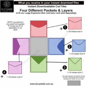 Alternative view of Explosion Box Plain Envelopes SVG