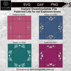 Explosion Box Patterned Lids 5001 SVG