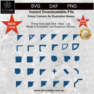 Explosion Box Fancy Corners SVG