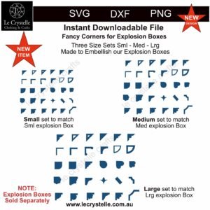 Alternative view of Explosion Box Fancy Corners SVG