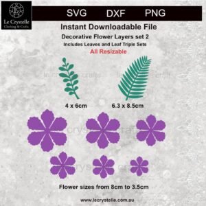 Explosion Box Flowers set 2 SVG