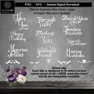 Alternative view of Explosion Box Titles SVG