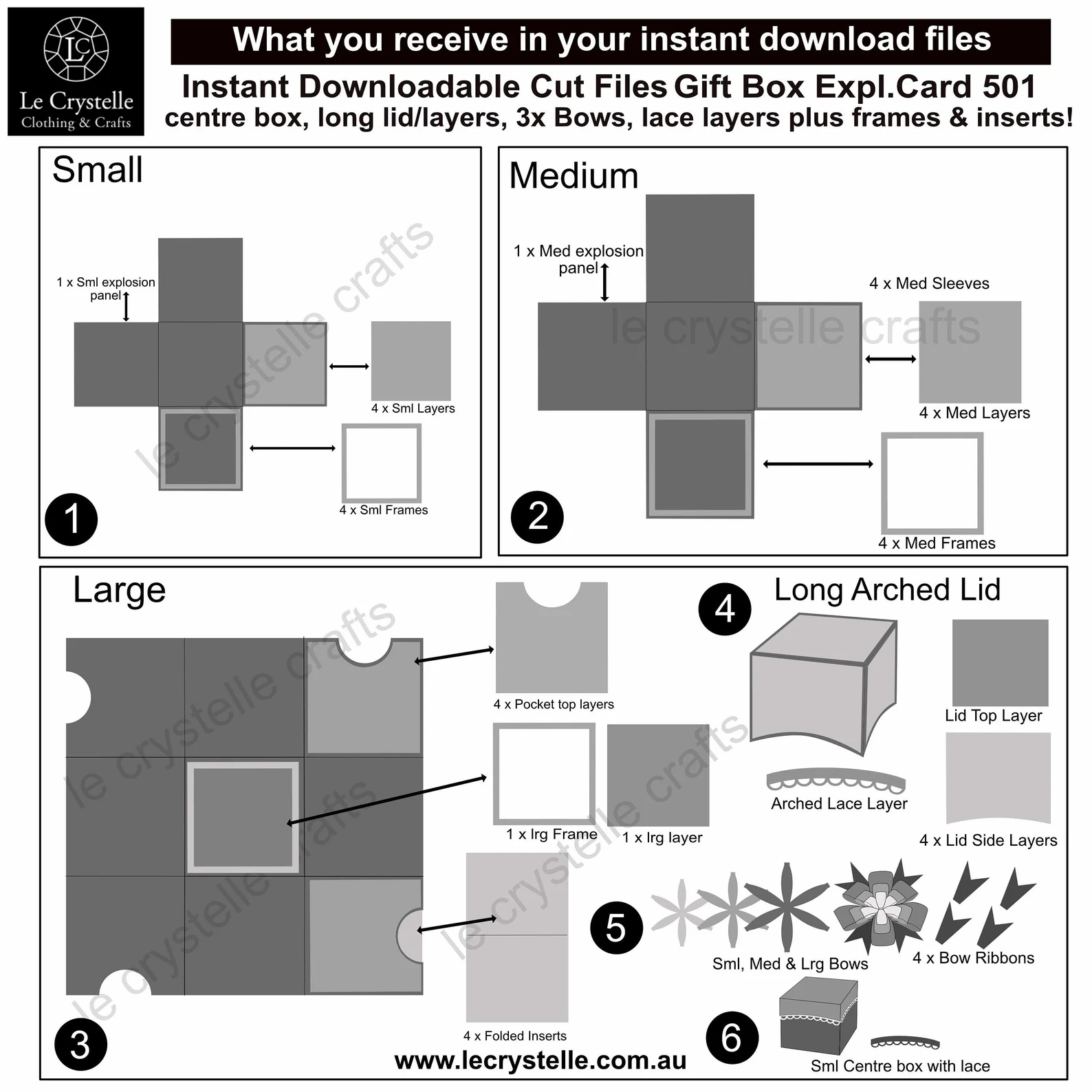 Explosion Box Long Lid 501 SVG - Image 2