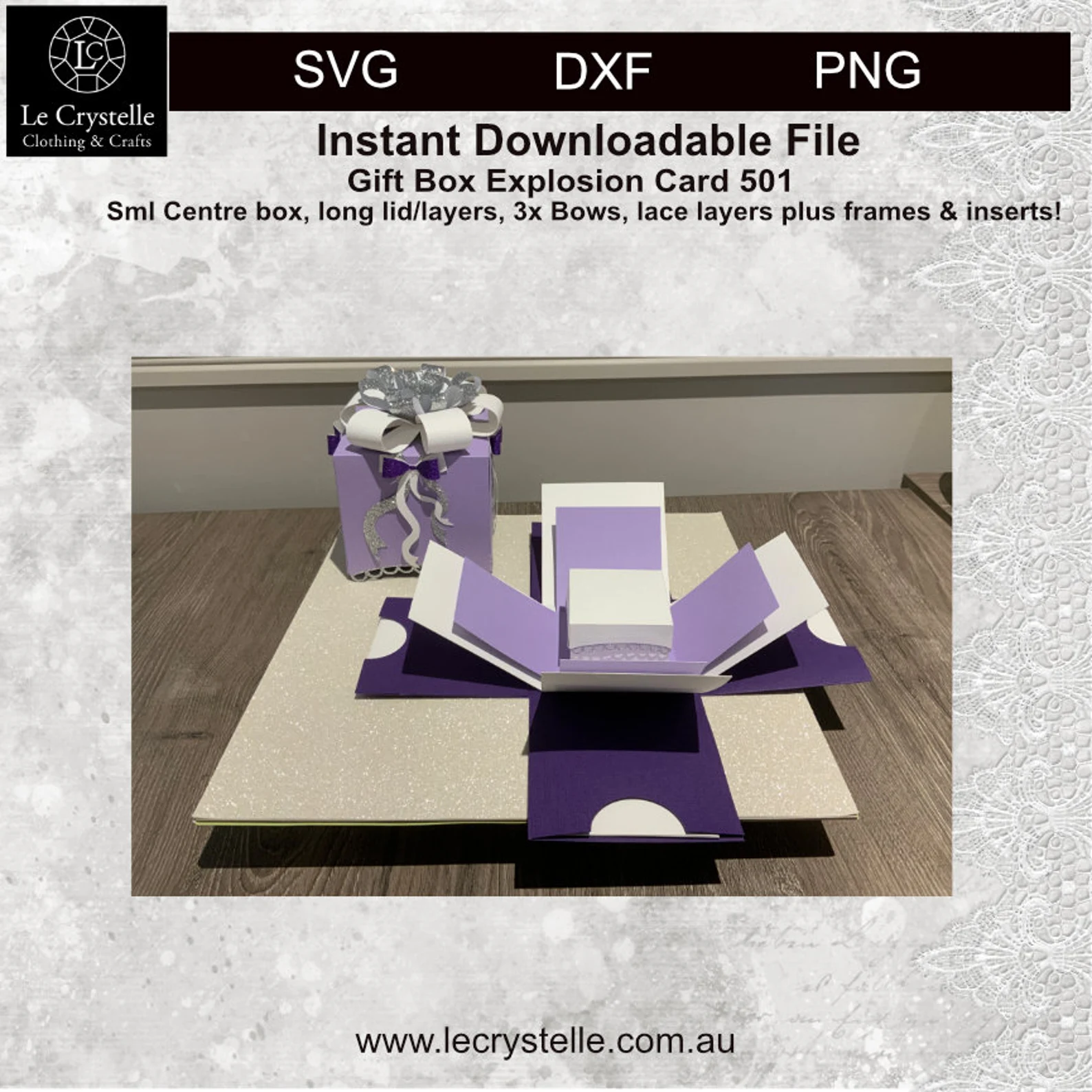 Explosion Box Long Lid 501 SVG - Image 5