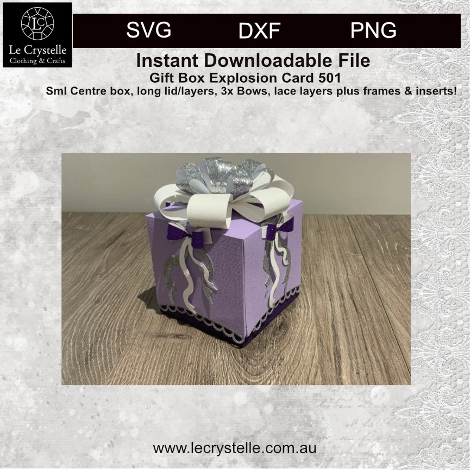 Explosion Box Long Lid 501 SVG - Image 6