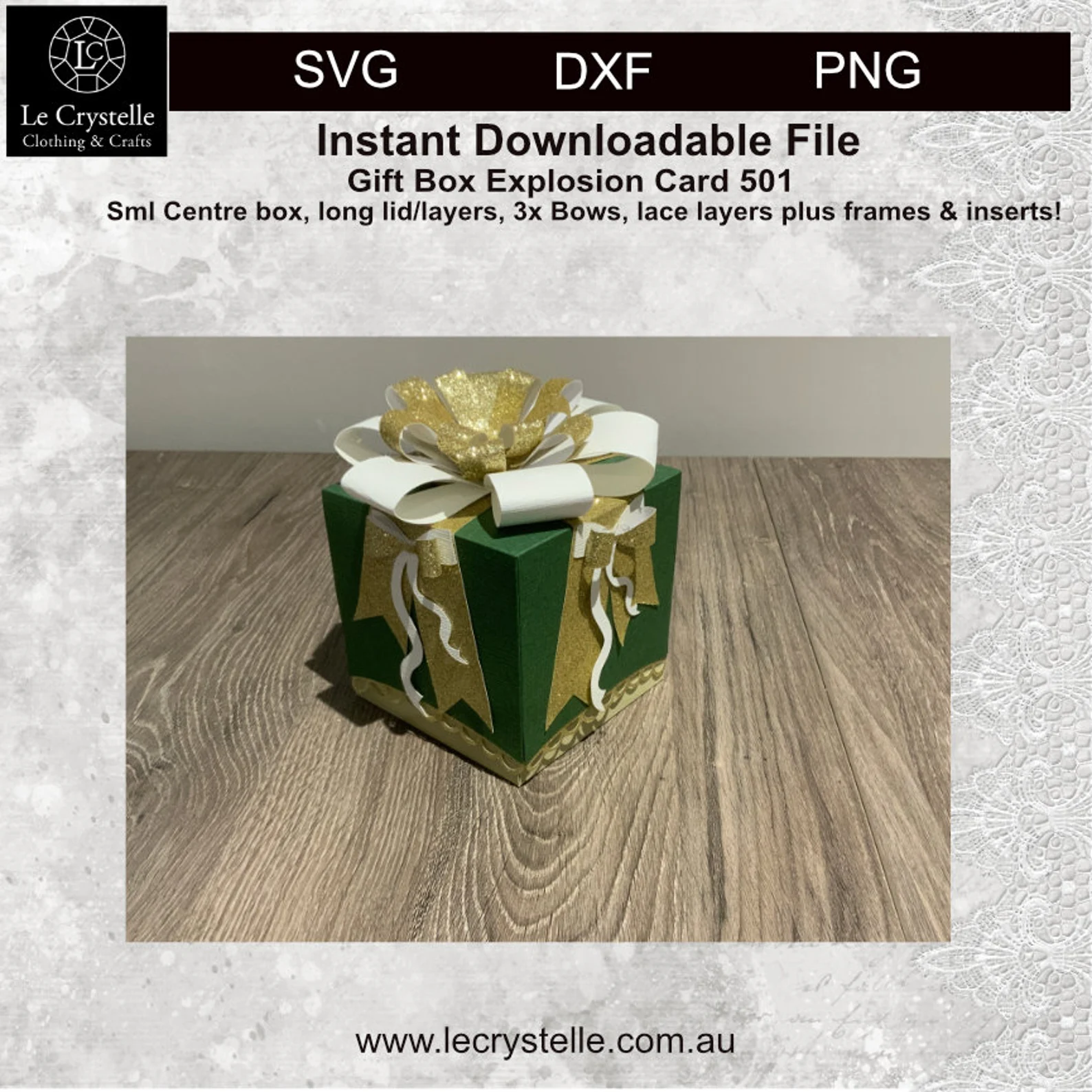 Explosion Box Long Lid 501 SVG - Image 7