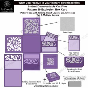 Alternative view of Explosion Box Filigree 50 SVG