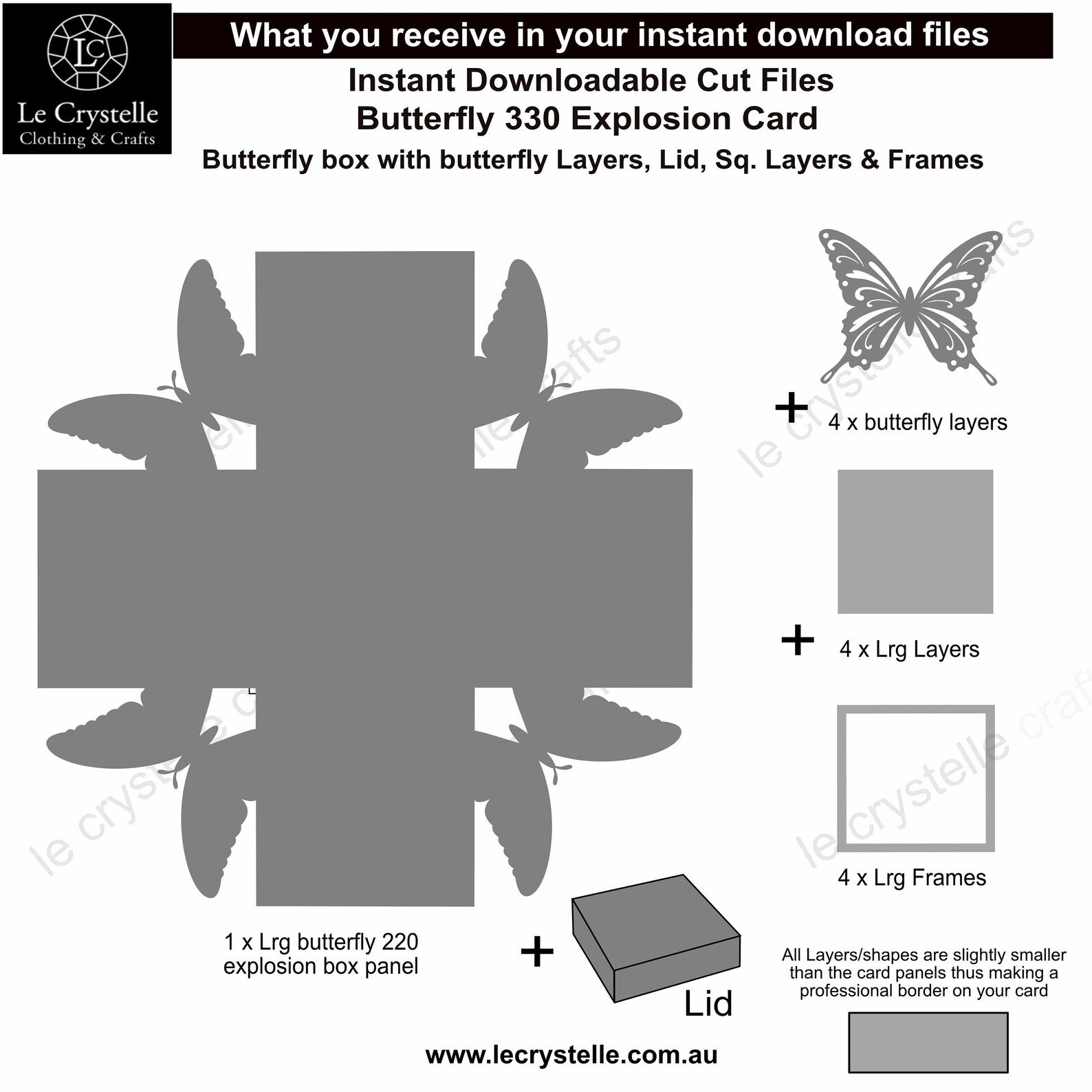 Explosion Box Butterfly 330 SVG - Image 3