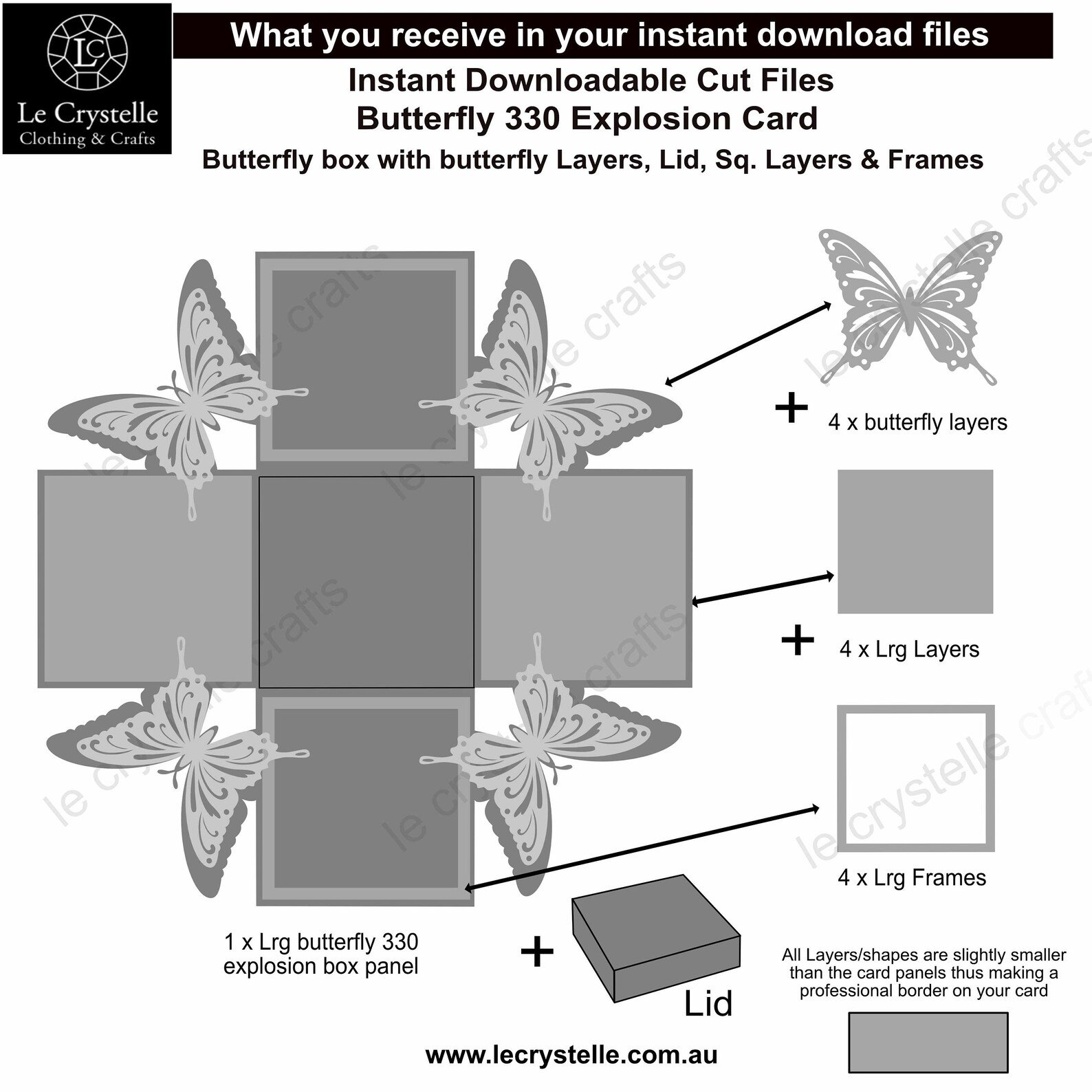Explosion Box Butterfly 330 SVG - Image 4