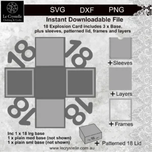 Alternative view of Explosion Box 18 SVG