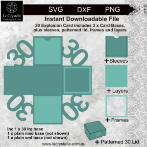 Alternative view of Explosion Box 30 SVG