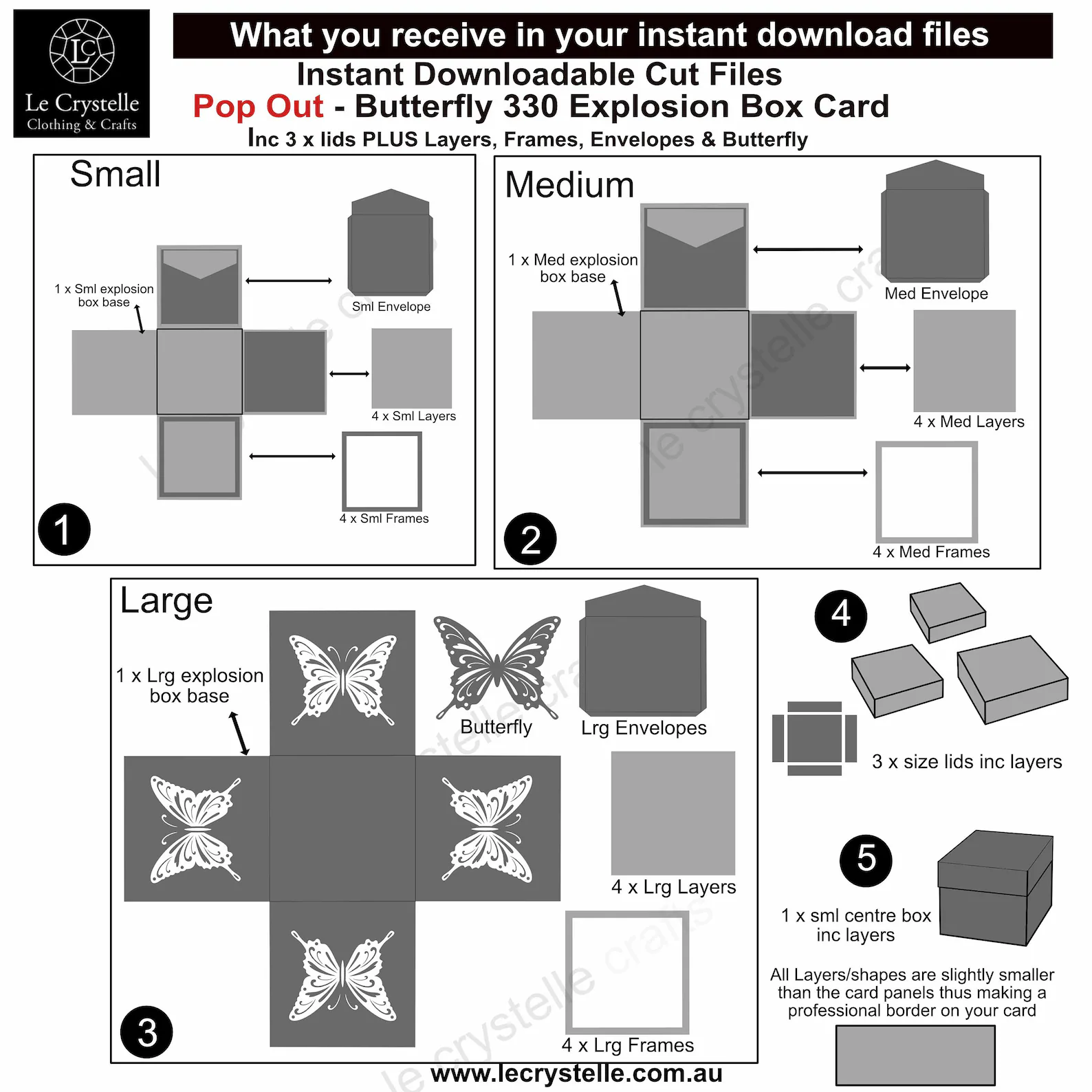 Explosion Box Butterfly Pop Out 330 SVG - Image 2