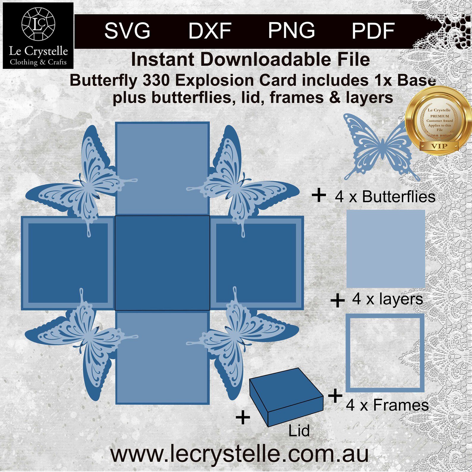 Explosion Box Butterfly 330 SVG - Image 2