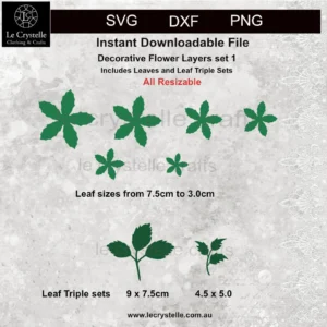 Alternative view of Explosion Box Flowers Set 1 SVG